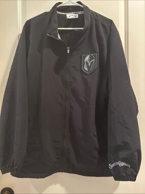 Station Casinos Golden Knights Vegas Men’s Black Full-Zip Jacket pockets size L